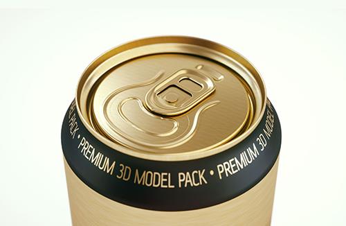 Ground Coffee Bag 200g packaging 3d model