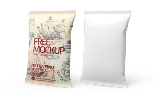 Elopak Pure-Pak Sense 750ml (no opening) Premium carton packaging 3D model pack