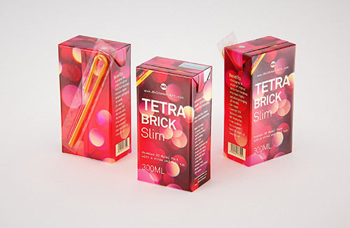 Tetra Pack Brick EDGE 1000ml Premium packaging 3D model pak with SimplyTwist34 closer