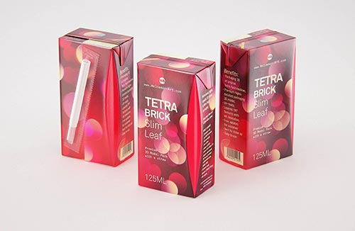 Carton Mockup of Tetra Pack Prisma 500ml Front View