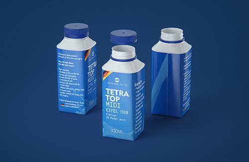 Tetra Pack Recart 500ml Premium carton packaging 3D model pak