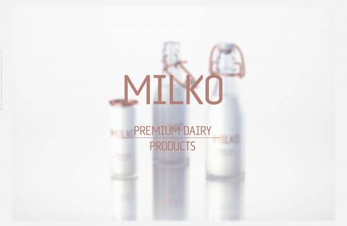 MILKO - Packaging design for Super-Premium Dairy Products