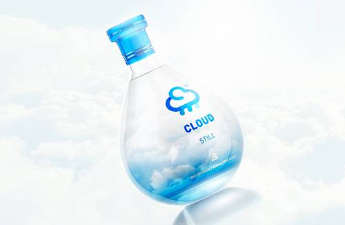 Ninth Cloud - Mineral water made from Alpine Clouds - Packaging Design