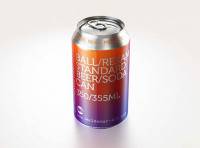 BALL (REXAM) Metal Standard Beer/Soda Can 350/355ml packaging 3D model