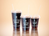 Cold Coffee To-Go - Plastic Cups with SIP lids 3D model pack (24oz, 16oz, 12oz)