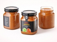 Spicy Vegetables Glass Jar 320g packaging 3D model