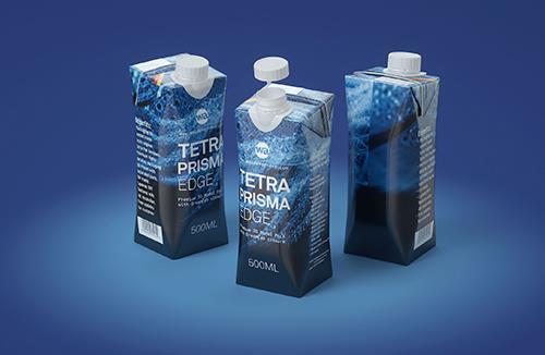 Tetra Pack Prisma EDGE 500ml with DreamCap Premium carton packaging 3D model pak