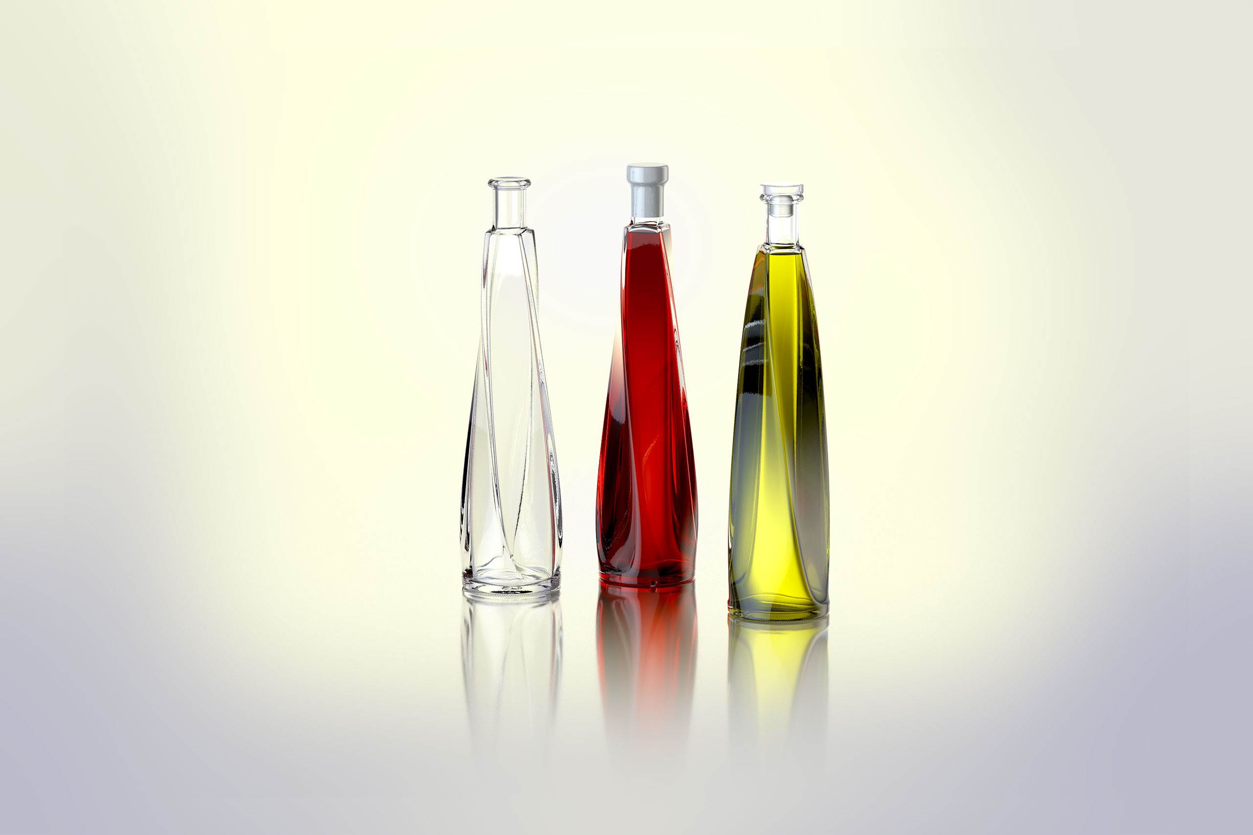 Swirl - packaging 3d model of the bottle for various products