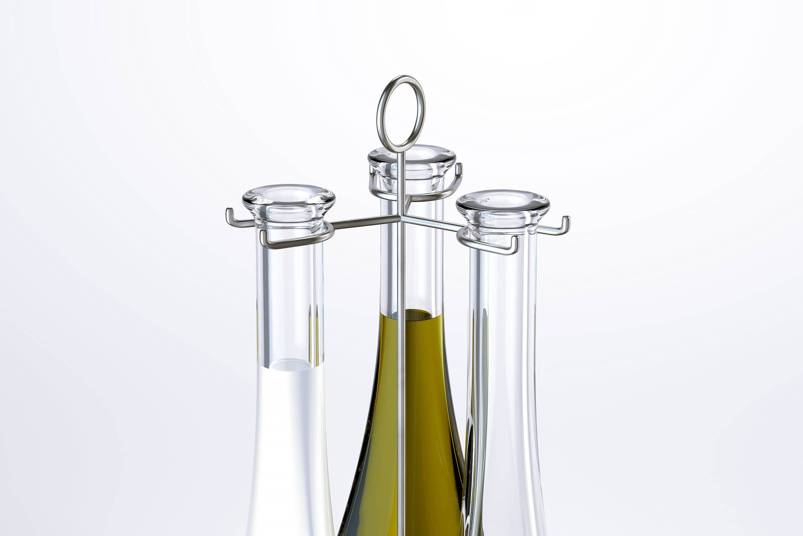 Triple-sauce 2 - packaging 3D model of a bottle for sauces