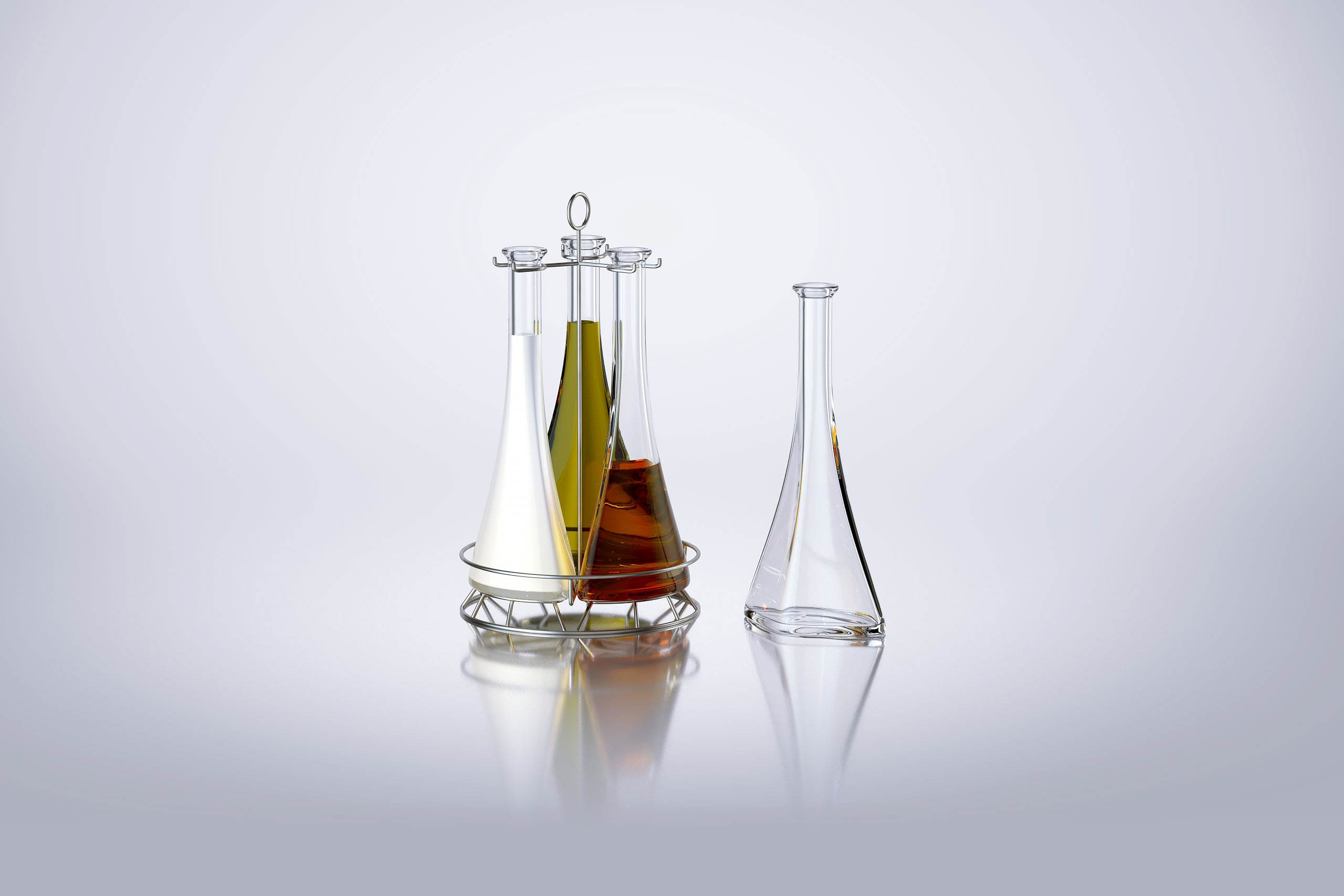 Triple-sauce 2 - packaging 3D model of a bottle for sauces